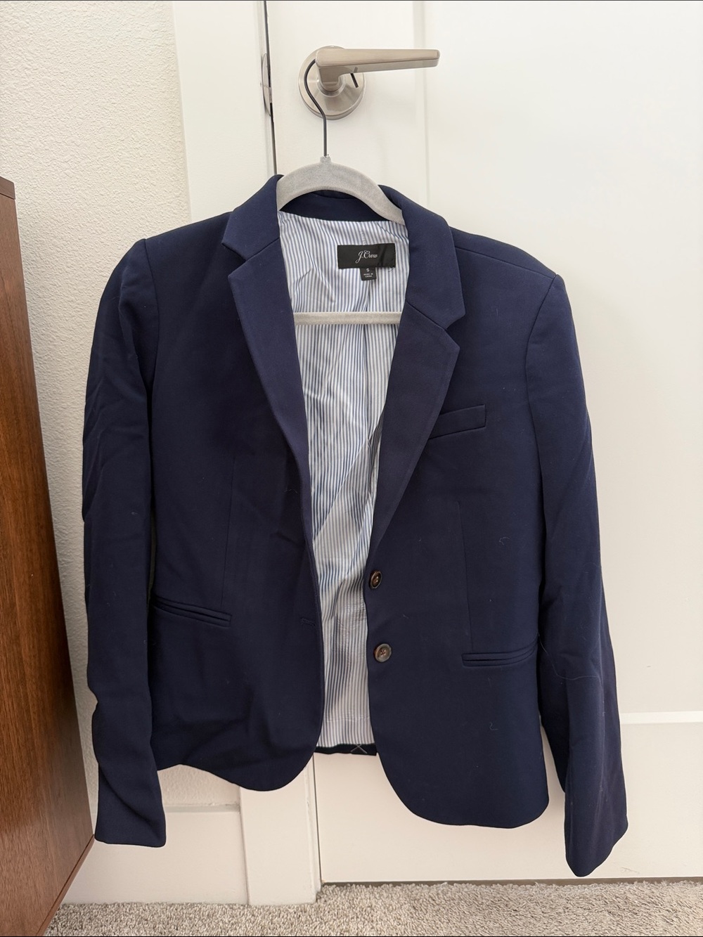 J. Crew Navy Blue Two-Button Blazer